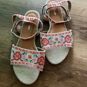 Forever Brand Embroidered Sandals